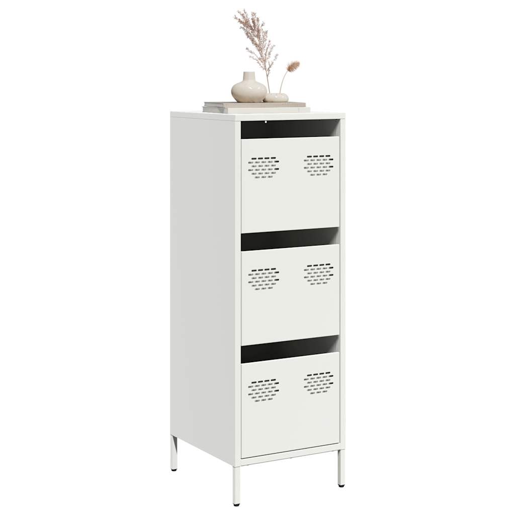 vidaXL Hoge kast 39x35x103,5 cm staal zwart
