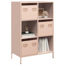 vidaXL Hoge kast 68x39x103,5 cm staal zwart