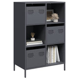 vidaXL Hoge kast 68x39x103,5 cm staal zwart