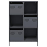 vidaXL Hoge kast 68x39x103,5 cm staal zwart