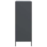 vidaXL Hoge kast 68x39x103,5 cm staal zwart