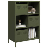 vidaXL Hoge kast 68x39x103,5 cm staal zwart