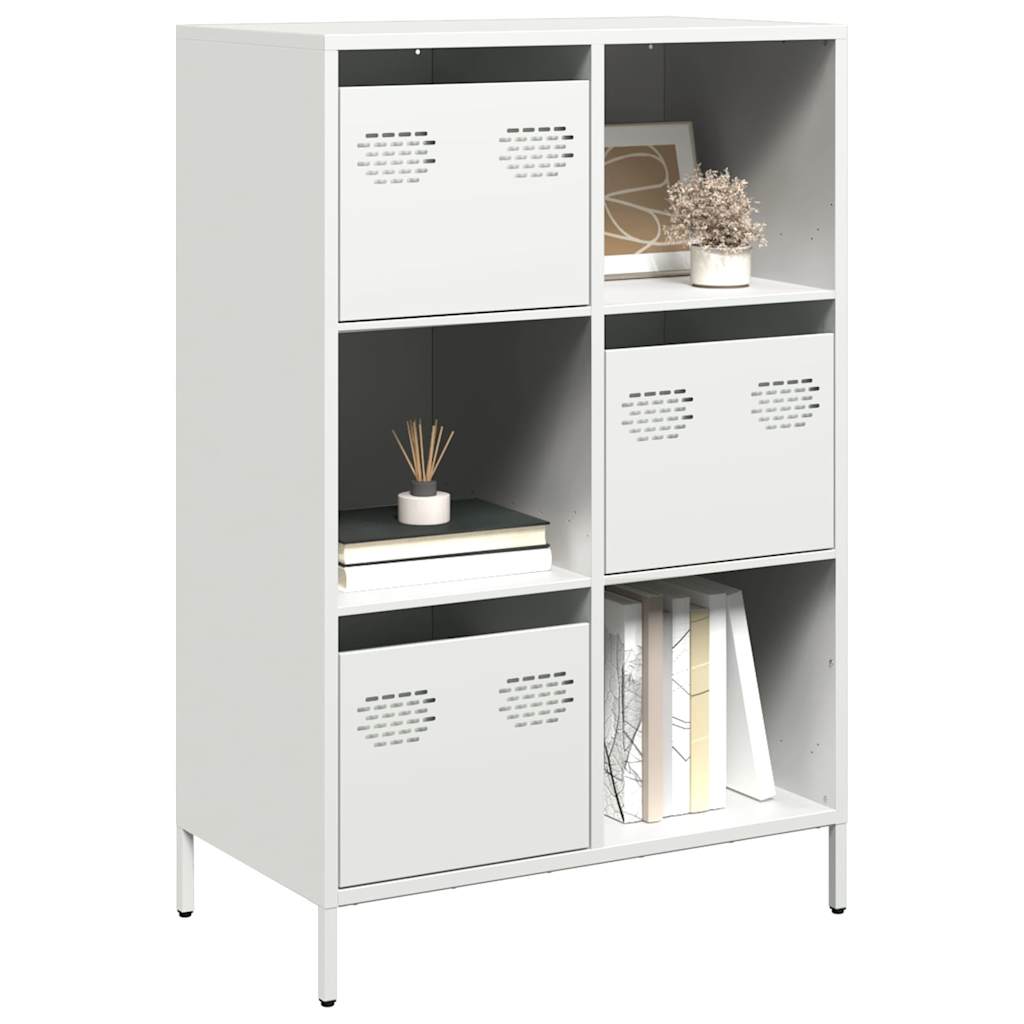 vidaXL Hoge kast 68x39x103,5 cm staal zwart