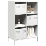vidaXL Hoge kast 68x39x103,5 cm staal zwart