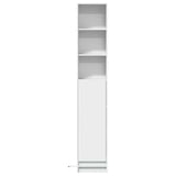 vidaXL Hoge kast met LED 69x32,5x200 cm bewerkt hout wit
