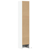 vidaXL Hoge kast met LED 69x32,5x200 cm bewerkt hout wit