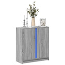 vidaXL Dressoir met LED 77x34x85 cm bewerkt hout wit