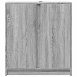 vidaXL Dressoir met LED 77x34x85 cm bewerkt hout wit