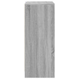 vidaXL Dressoir met LED 77x34x85 cm bewerkt hout wit