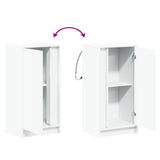 vidaXL Dressoir met LED 42,5x34x85 cm bewerkt hout wit