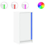 vidaXL Dressoir met LED 42,5x34x85 cm bewerkt hout wit
