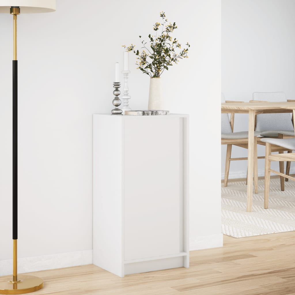 vidaXL Dressoir met LED 42,5x34x85 cm bewerkt hout wit