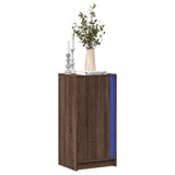vidaXL Dressoir met LED 42,5x34x85 cm bewerkt hout wit