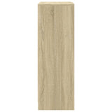 vidaXL Dressoir met LED 77x34x100 cm bewerkt hout wit