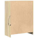 vidaXL Dressoir met LED 77x34x100 cm bewerkt hout wit