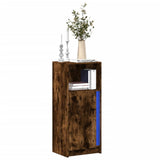 vidaXL Dressoir met LED 77x34x100 cm bewerkt hout wit