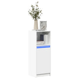 vidaXL Dressoir met LED 72x34x100 cm bewerkt hout wit