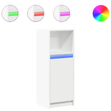vidaXL Dressoir met LED 72x34x100 cm bewerkt hout wit