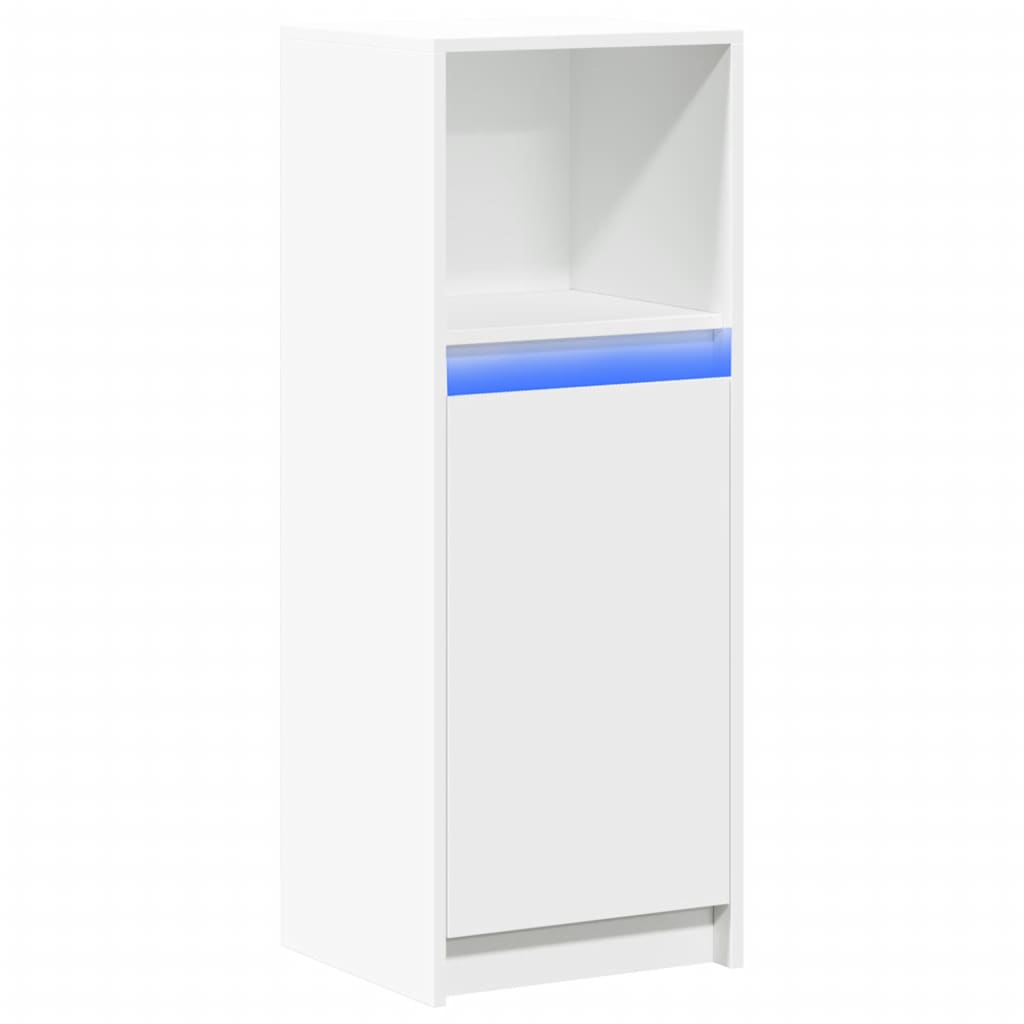 vidaXL Dressoir met LED 72x34x100 cm bewerkt hout wit