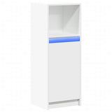 vidaXL Dressoir met LED 72x34x100 cm bewerkt hout wit