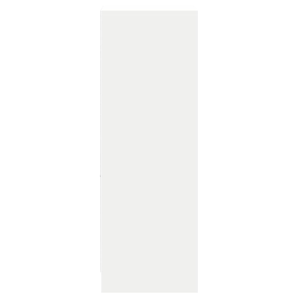 vidaXL Dressoir met LED 72x34x100 cm bewerkt hout wit