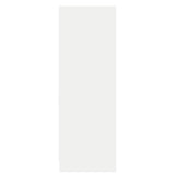 vidaXL Dressoir met LED 72x34x100 cm bewerkt hout wit