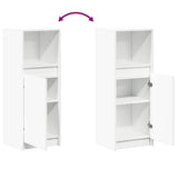 vidaXL Dressoir met LED 72x34x100 cm bewerkt hout wit