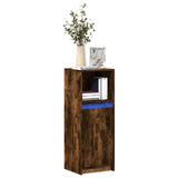 vidaXL Dressoir met LED 72x34x100 cm bewerkt hout wit