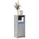 vidaXL Dressoir met LED 72x34x100 cm bewerkt hout wit