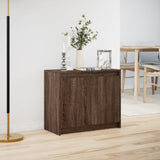 vidaXL Sideboard with LED 72x34x61 cm engineered wood white