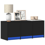 vidaXL TV Kast met LED met lade Wit 165 x 34 x 40 cm Bewerkt hout