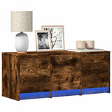 vidaXL TV Kast met LED met lade Wit 165 x 34 x 40 cm Bewerkt hout