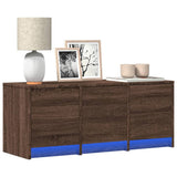 vidaXL TV Kast met LED met lade Wit 165 x 34 x 40 cm Bewerkt hout