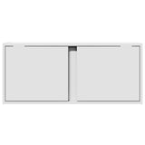 vidaXL Tv-wandmeubel met LED-verlichting 80x31x35 cm wit