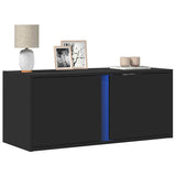 vidaXL Tv-wandmeubel met LED-verlichting 80x31x35 cm wit