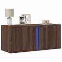 vidaXL Tv-wandmeubel met LED-verlichting 80x31x35 cm wit