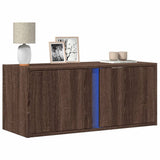 vidaXL Tv-wandmeubel met LED-verlichting 80x31x35 cm wit