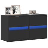 vidaXL Tv-wandmeubel met LED-verlichting 180x31x45 cm wit