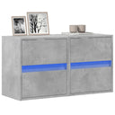 vidaXL Tv-wandmeubel met LED-verlichting 180x31x45 cm wit