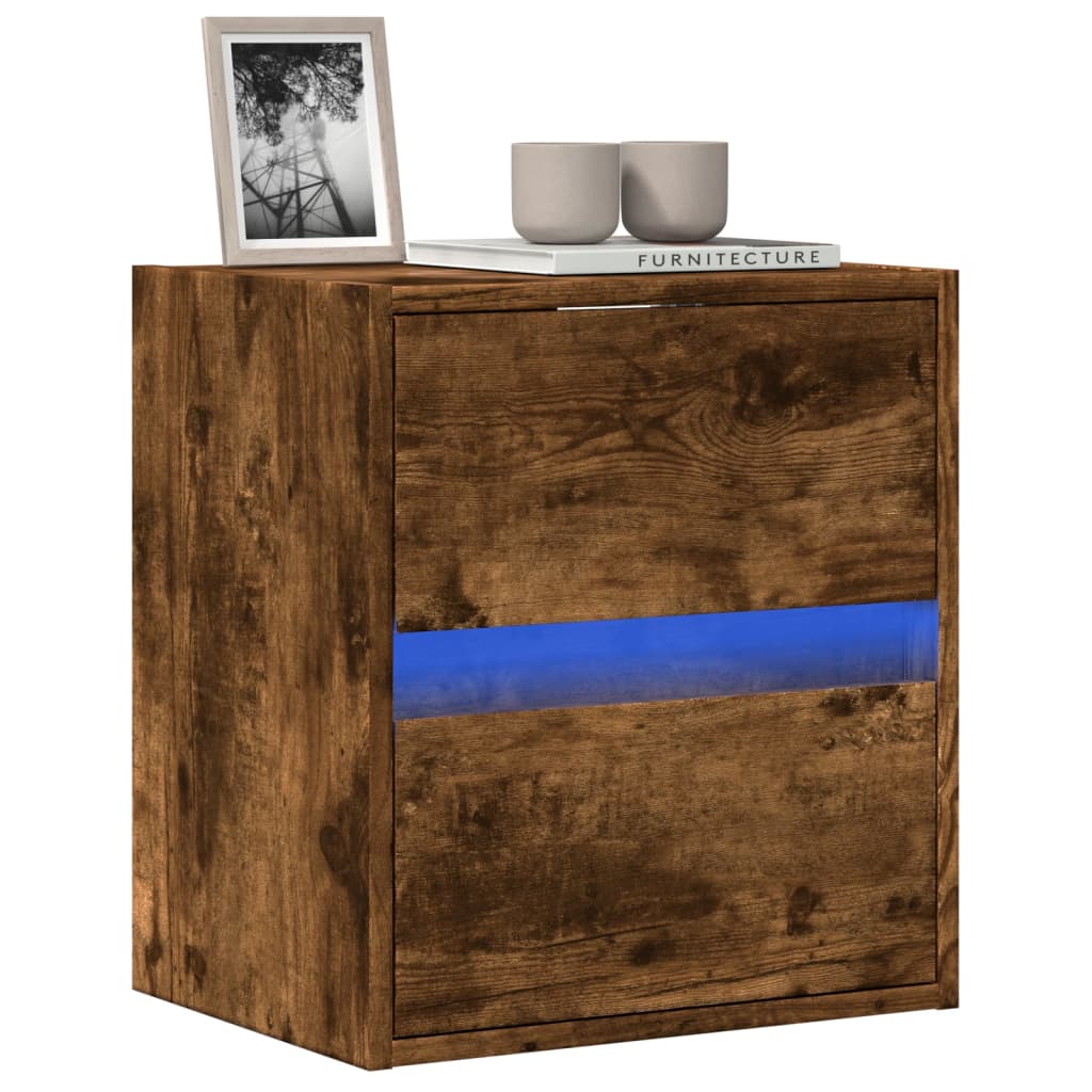 vidaXL Tv-wandmeubel met LED-verlichting 180x31x45 cm wit