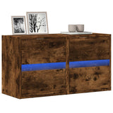 vidaXL Tv-wandmeubel met LED-verlichting 180x31x45 cm wit