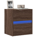 vidaXL Tv-wandmeubel met LED-verlichting 180x31x45 cm wit