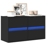 vidaXL Tv-wandmeubel met LED-verlichting 180x31x45 cm wit