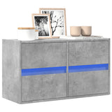 vidaXL Tv-wandmeubel met LED-verlichting 180x31x45 cm wit