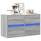 vidaXL Tv-wandmeubel met LED-verlichting 180x31x45 cm wit