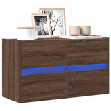 vidaXL Tv-wandmeubel met LED-verlichting 180x31x45 cm wit