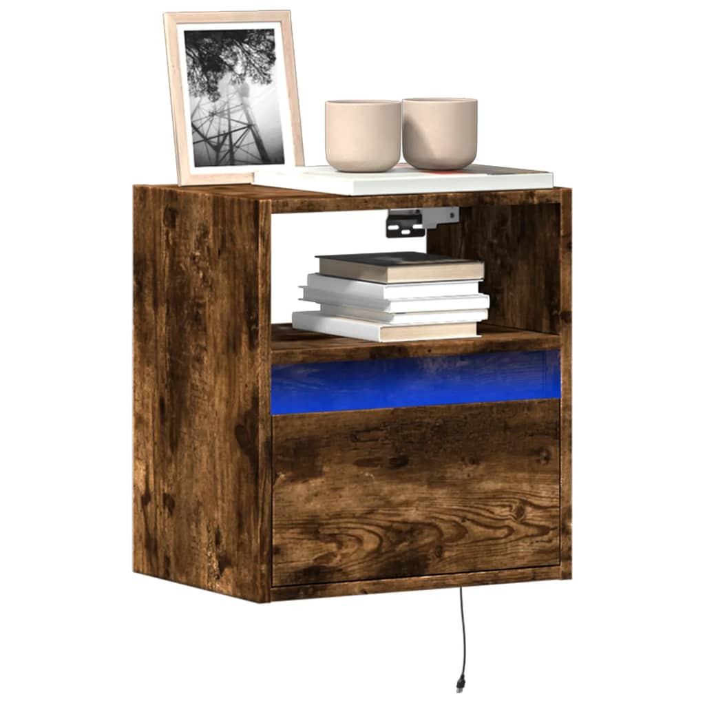 vidaXL TV Cabinet with LED Lights 180x31x45 cm White