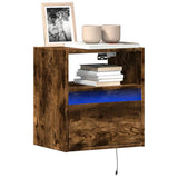vidaXL TV Cabinet with LED Lights 180x31x45 cm White