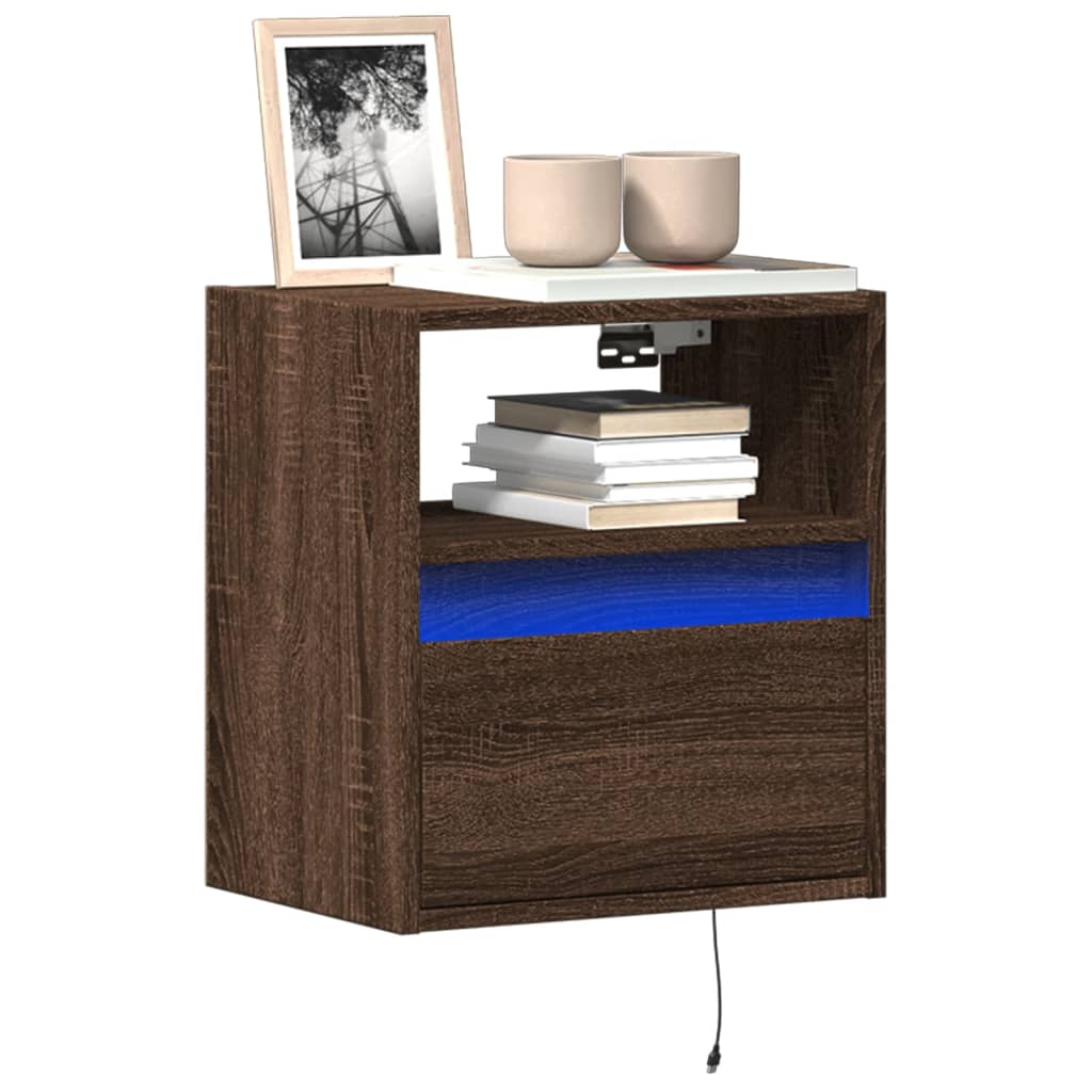 vidaXL TV Cabinet with LED Lights 180x31x45 cm White