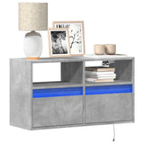 vidaXL TV Cabinet with LED Lights 180x31x45 cm White